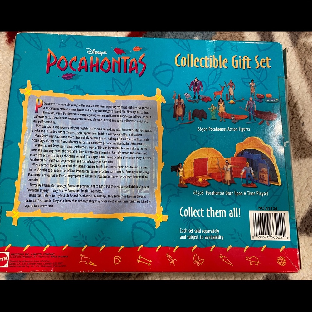 Rare Vintage 1990s Mattel Pocahontas Collectible Gift Set